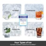 Samsung 31 cu. ft. 3-Door French Door Smart Refrigerator Four Types of Ice Stainless from Kings Outlet