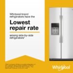 Whirlpool 25 Cu Ft. Wide Side-by-Side Refrigerator Stainless Steel from Kings Outlet