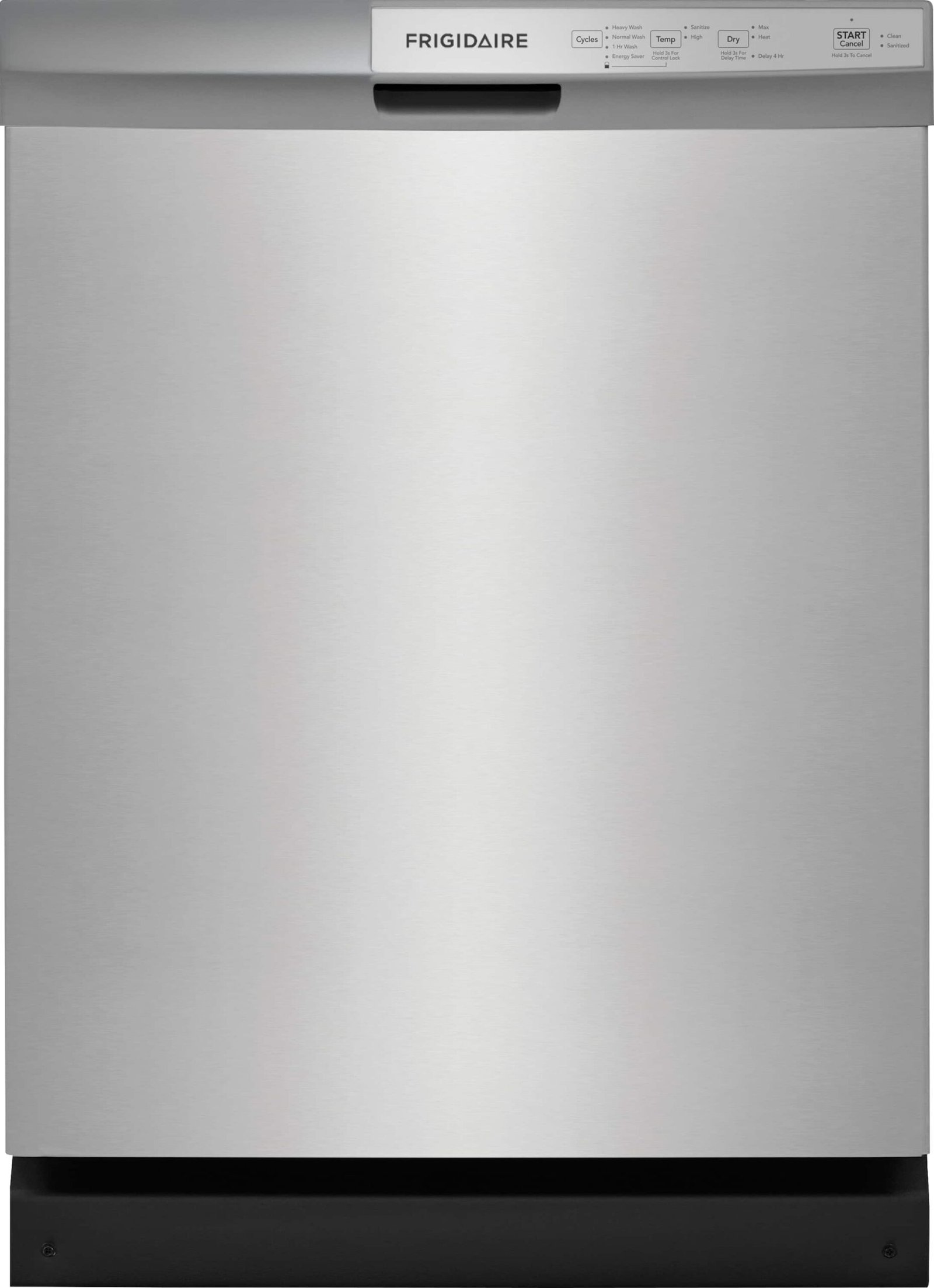 Kings Outlet Frigidaire 24" Front Control Built-In Plastic Tub Dishwasher DishSense Sensor Technology 54 dBA Stainless Frigidaire 24" Front Control Built-In Plastic Tub Dishwasher DishSense Sensor Technology 54 dBA Stainless from Kings Outlet