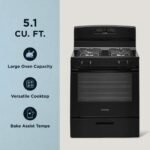 Amana 5.1 Cu. Ft. Freestanding Gas Range Bake Assist Temps Black from Kings Outlet