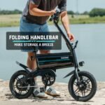 GoTrax Z4 SWIFT Foldable eBike 25mi Max Operating Range 15.5mph Max Speed Black from Kings Outlet