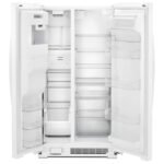 Whirlpool 25 Cu Ft. Wide Side-by-Side Refrigerator White from Kings Outlet