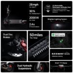 Segway Ninebot Max G3 Electric Scooter 28 mph Max Speed 50 miles Max Range from Kings Outlet