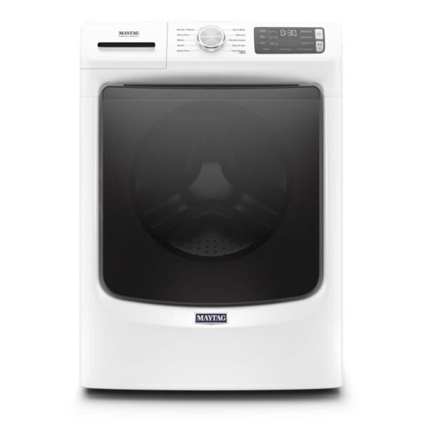 Maytag 4.5 Cu. Ft. High-Efficiency Stackable Front Load Washer Steam Fresh Spin White from Kings Outlet