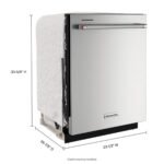 KitchenAid 24" Top Control Built-In Stainless Steel Tub Dishwasher 3rd Rack FreeFlex 44 dBA from Kings Outlet