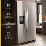 Whirlpool 25 Cu Ft. Wide Side-by-Side Refrigerator Stainless Steel from Kings Outlet