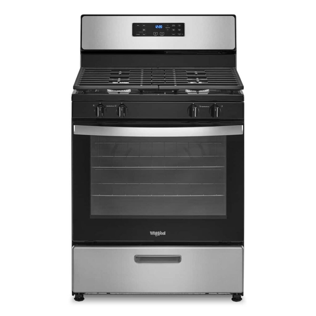 Whirlpool 5.1 Cu. Ft. Freestanding Gas Range Broiler Drawer Stainless Steel from Kings Outlet