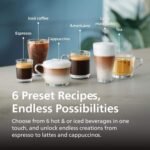 Philips 3300 Fully Automatic Espresso Coffee Machine LatteGo Milk Frother Black Chrome Black/Silver from Kings Outlet