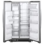 Whirlpool 21 Cu. Ft. Side-by-Side Refrigerator LED Interior Lighting Stainless Steel from Kings Outlet