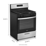 Whirlpool 5.1 Cu. Ft. Freestanding Gas Range Broiler Drawer Stainless Steel from Kings Outlet