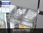 Samsung Bespoke 23 Cu. Ft. 4-Door Flex French Door Counter Depth Refrigerator Beverage Center from Kings Outlet